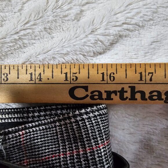 EUC GIORGIO SANT'ANGELO PURE MERINO WOOL PLEATED HIGH WAIST PLAID PANTS SZ 16 - Picture 14 of 16